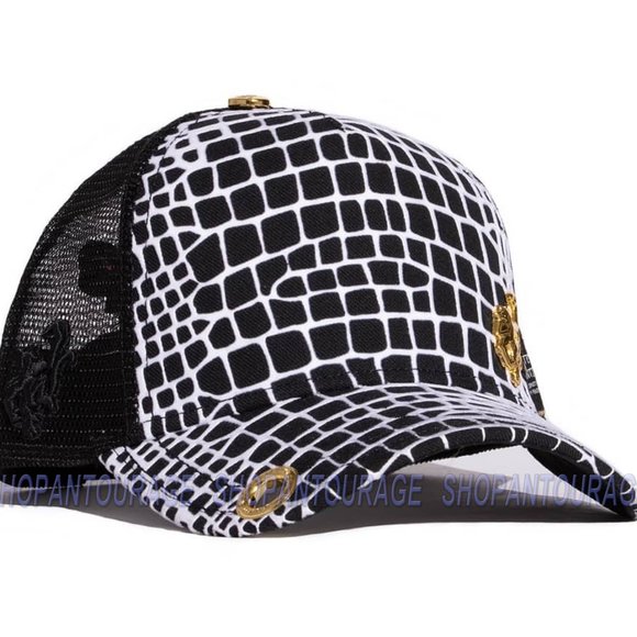 Red Monkey Croc Black RM1359 New Limited Edition Fashion Trucker Hat Cap - Picture 3 of 7